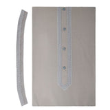 Men's Mashriq Embroidered Un-Stitched Suit - Grey, Men, Unstitched Fabric, Chase Value, Chase Value