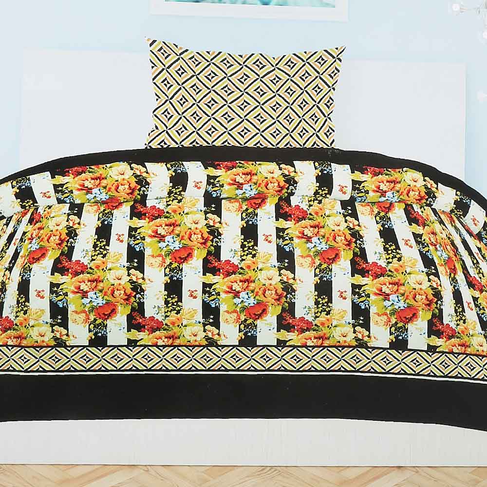Printed Percale Finish Single Bed Sheet Set 2 pcs - Multi, Home & Lifestyle, Single Bed Sheet, Chase Value, Chase Value