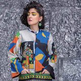 Sapphire 1Pcs Un-Stitched Shirt Pop Vol 2 - Hanuni, Women, Unstitched Kurti, Sapphire, Chase Value