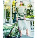 Honey Waqar Luxury Embroidered Lawn 3 Piece Un-Stitched Suit - B1, Women, 3Pcs Shalwar Suit, Regalia Textiles, Chase Value
