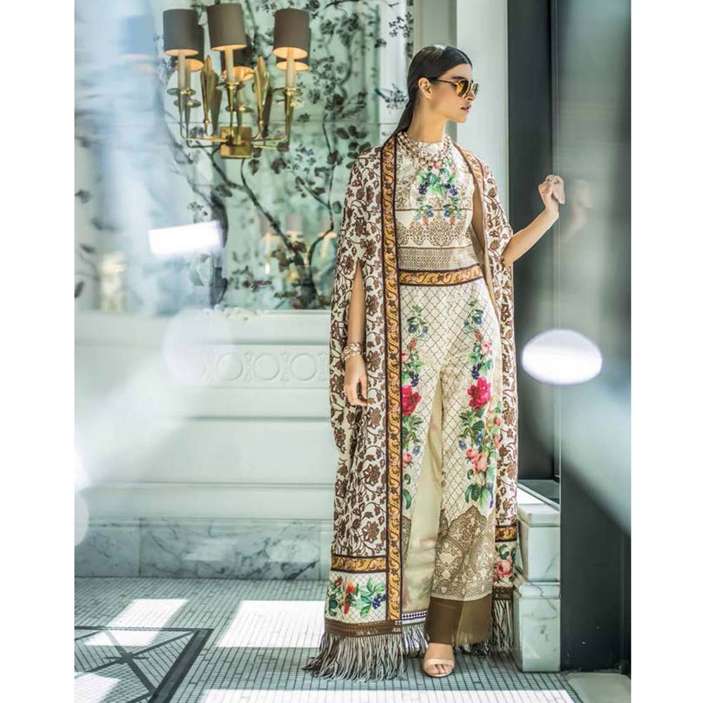 Honey Waqar Luxury Embroidered Lawn 3 Piece Un-Stitched Suit - A7, Women, 3Pcs Shalwar Suit, Regalia Textiles, Chase Value