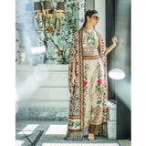 Honey Waqar Luxury Embroidered Lawn 3 Piece Un-Stitched Suit - A7, Women, 3Pcs Shalwar Suit, Regalia Textiles, Chase Value