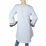 Women's Embroidered Kurti - Light Blue, Women, Ready Kurtis, Chase Value, Chase Value
