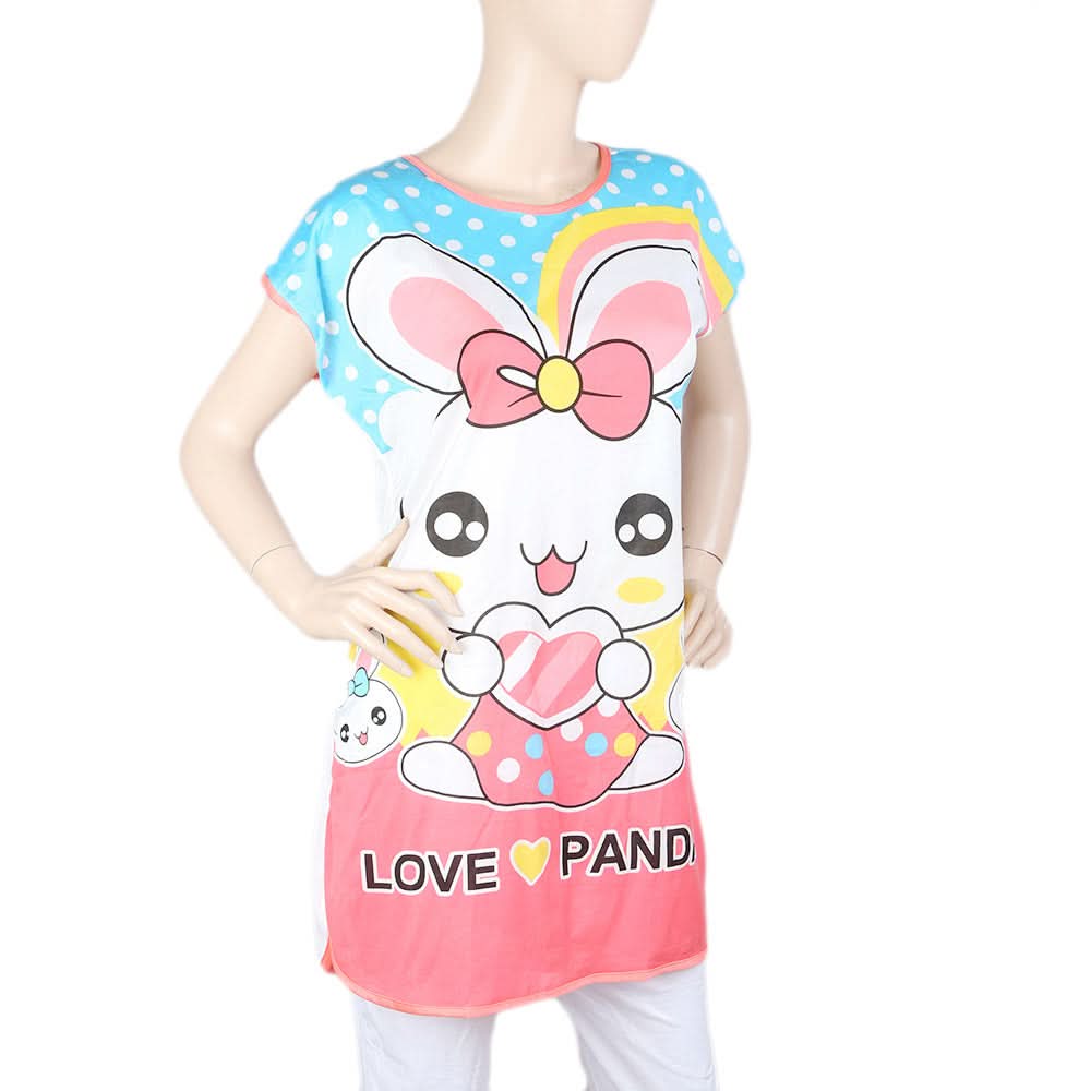Women's Night T Shirt - Multi, Women, Night Suit, Chase Value, Chase Value