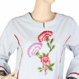 Women's Embroidered Kurti - Light Blue, Women, Ready Kurtis, Chase Value, Chase Value