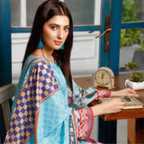 Zavia Digital Printed Lawn 3 Piece Un-Stitched Suit - 02, Women, 3Pcs Shalwar Suit, Fairdeal Textiles, Chase Value