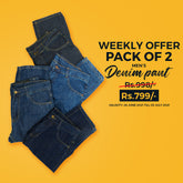 Men's Denim Jeans Pack Of 2 - Multi, Men, Casual Pants And Jeans, Chase Value, Chase Value