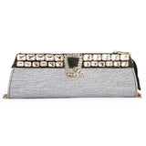 Women's Bridal Clutch (Rj-2) - Grey, Women, Clutches, Chase Value, Chase Value