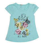 Girls Half Sleeves T-Shirt - Blue, Kids, Girls T-Shirts, Chase Value, Chase Value
