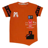 Boys Half Sleeves T-Shirt - Rust, Kids, Boys T-Shirts, Chase Value, Chase Value