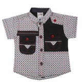 Newborn Half Sleeves Printed Shirt - Light Blue, Kids, NB Boys Shirts And T-Shirts, Chase Value, Chase Value