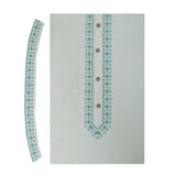 Men's Mashriq Embroidered Un-Stitched Suit - Light-Green, Men, Unstitched Fabric, Chase Value, Chase Value