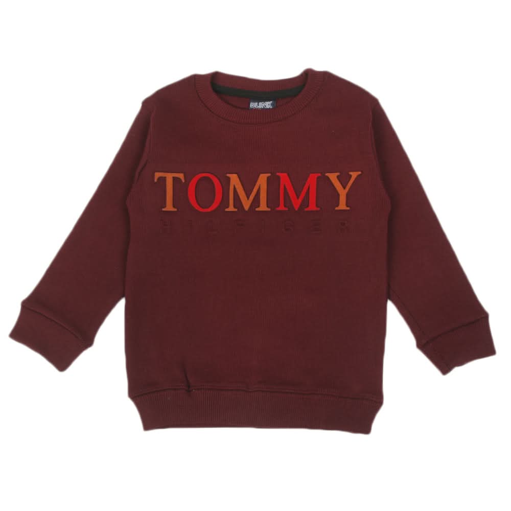 Boys Full Sleeves Sweat Shirt - Maroon, Boys Hoodies & Sweat Shirts, Chase Value, Chase Value