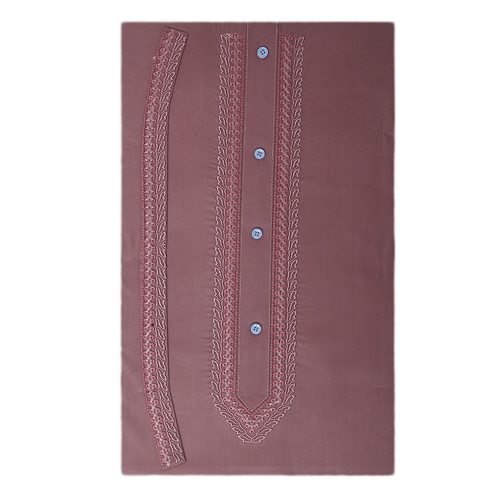 Men's Mashriq Embroidered Un-Stitched Suit - Maroon, Men, Unstitched Fabric, Chase Value, Chase Value