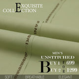 Men Wash & Wear Suit Fabric - Pista, Men, Unstitched Fabric, Chase Value, Chase Value