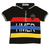 Boys Half Sleeves Polo T-Shirt - Black, Kids, Boys T-Shirts, Chase Value, Chase Value