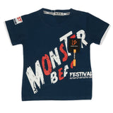 Boys Half Sleeves T-Shirt - Steel Blue, Kids, Boys T-Shirts, Chase Value, Chase Value