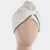 Women's Bath Towel Cap 23x9cm - Off White, Home & Lifestyle, Bath Towels, Chase Value, Chase Value