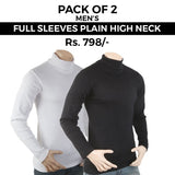 Men's Plain High Neck Pack of 2 - Multi, Men, Sweater and Sweat Shirts, Chase Value, Chase Value