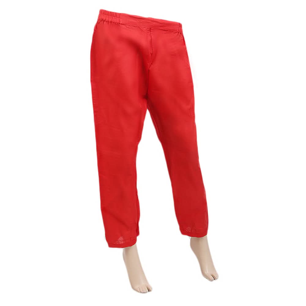 Women's Basic Trousers - Red, Women, Pants & Tights, Chase Value, Chase Value