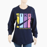 Women's Full Sleeves T-Shirt - Purple, Women T-Shirts & Tops, Chase Value, Chase Value