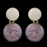 Women's Ear Tops - Purple Golden, Women, Earrings & Tops, Chase Value, Chase Value