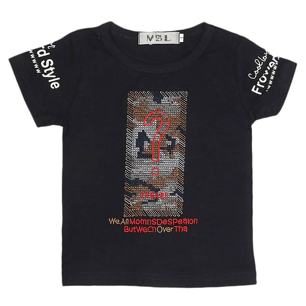 Newborn Boys T-Shirt - Navy Blue, Kids, NB Boys Shirts And T-Shirts, Chase Value, Chase Value
