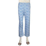 Women's Printed Trouser - Blue - test-store-for-chase-value