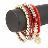 Girls Funky Bracelet- Red, Kids, Bangles & Bracelet, Chase Value, Chase Value