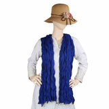 Women's Korkore Chiffon Dupatta - Royal Blue, Women, Dupatta, Chase Value, Chase Value