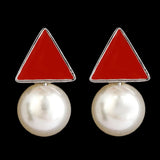 Women's Ear Tops - Rust, Women, Earrings & Tops, Chase Value, Chase Value