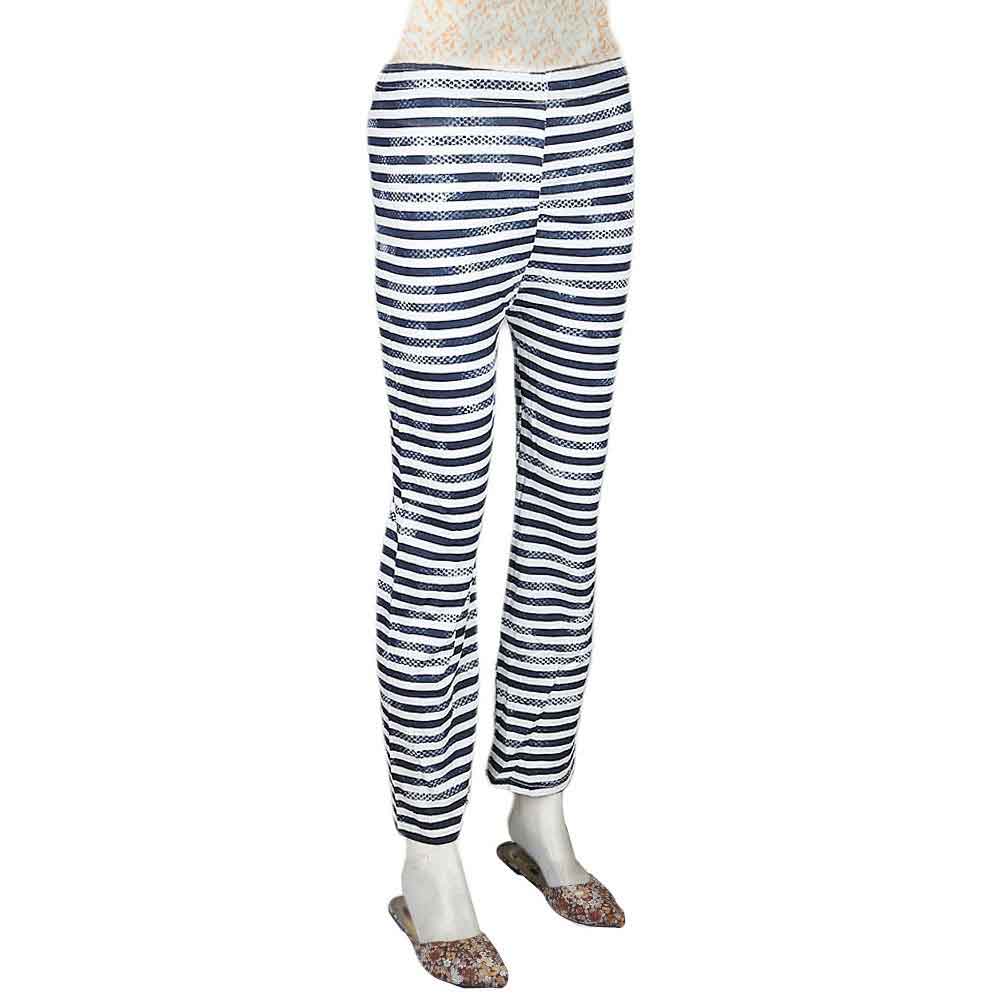 Women's Printed Trouser - Navy Blue - test-store-for-chase-value