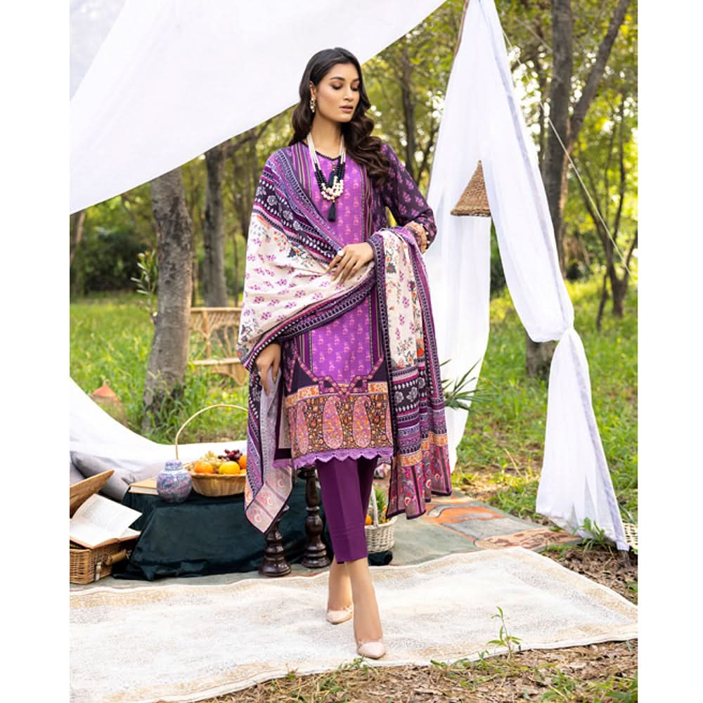 Salina Khaddar Unstitched 3Pcs Suit V-1 - 7, Women, 3Pcs Shalwar Suit, Regalia Textiles, Chase Value