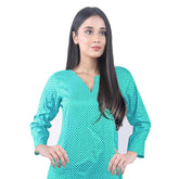 Karizma Chahat Printed Lawn 1 Pcs Un-Stitched Kurti - Sea Green, Women, Unstitched Kurti, United Textiles, Chase Value