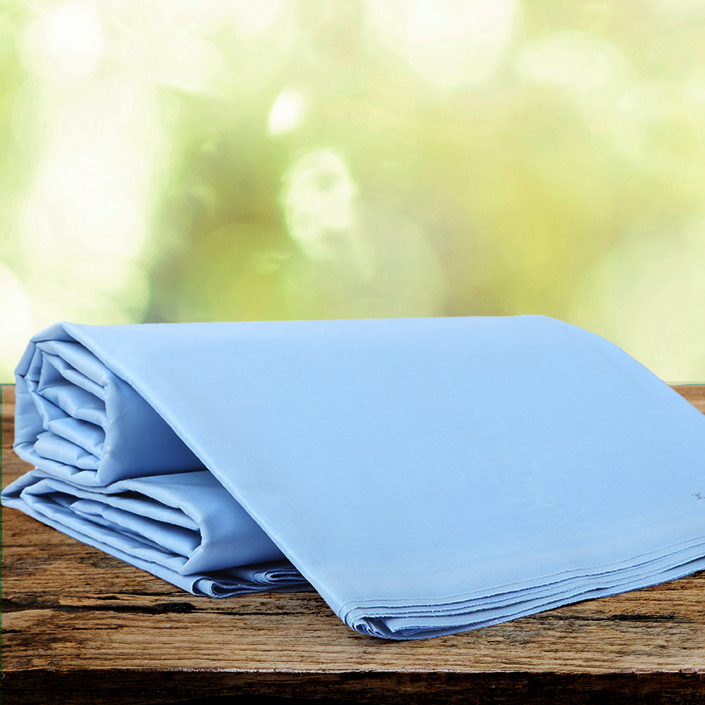 Men's Latha Cotton Un-Stitched Suit - Sky Blue, Men, Unstitched Fabric, Chase Value, Chase Value