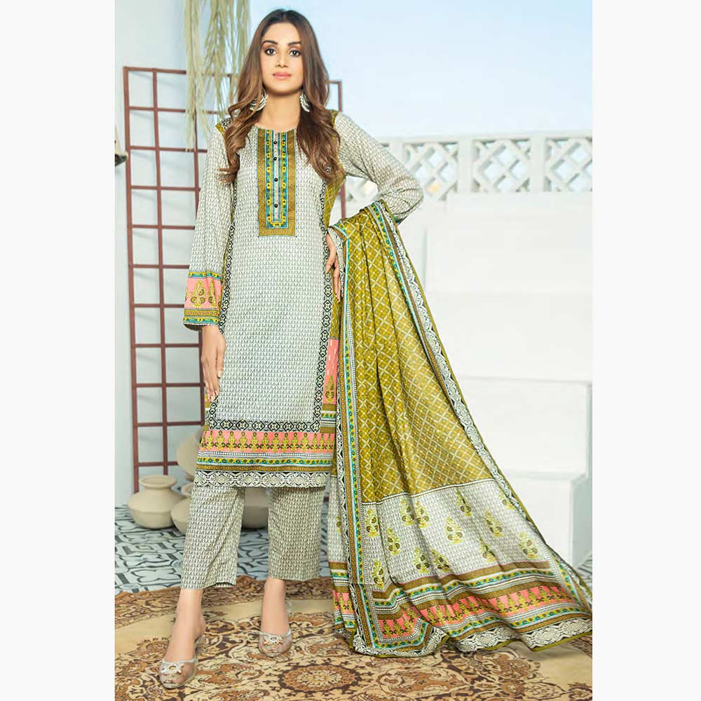 Five Star Classic Printed 3Pcs Unstitched Suit - 15, Women, 3Pcs Shalwar Suit, Chase Value, Chase Value