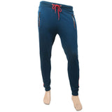 Men's Fancy Zip Trousers - Steel Blue, Men, Lowers And Sweatpants, Chase Value, Chase Value