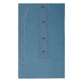 Men's Mashriq Embroidered Un-Stitched Suit - Steel-Blue, Men, Unstitched Fabric, Chase Value, Chase Value