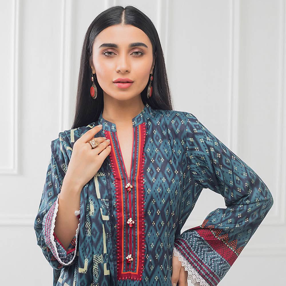 Subhata Printed Lawn 3 Piece Un-Stitched Suit - 02, Women, 3Pcs Shalwar Suit, Subhata, Chase Value