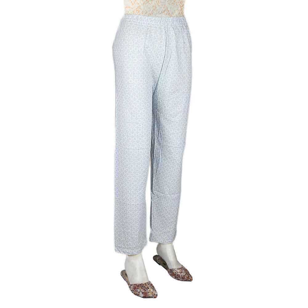 Women's Printed Trouser - Blue - test-store-for-chase-value