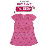 Girls Half Sleeves T-Shirt - Pink, Kids, Girls T-Shirts, Chase Value, Chase Value