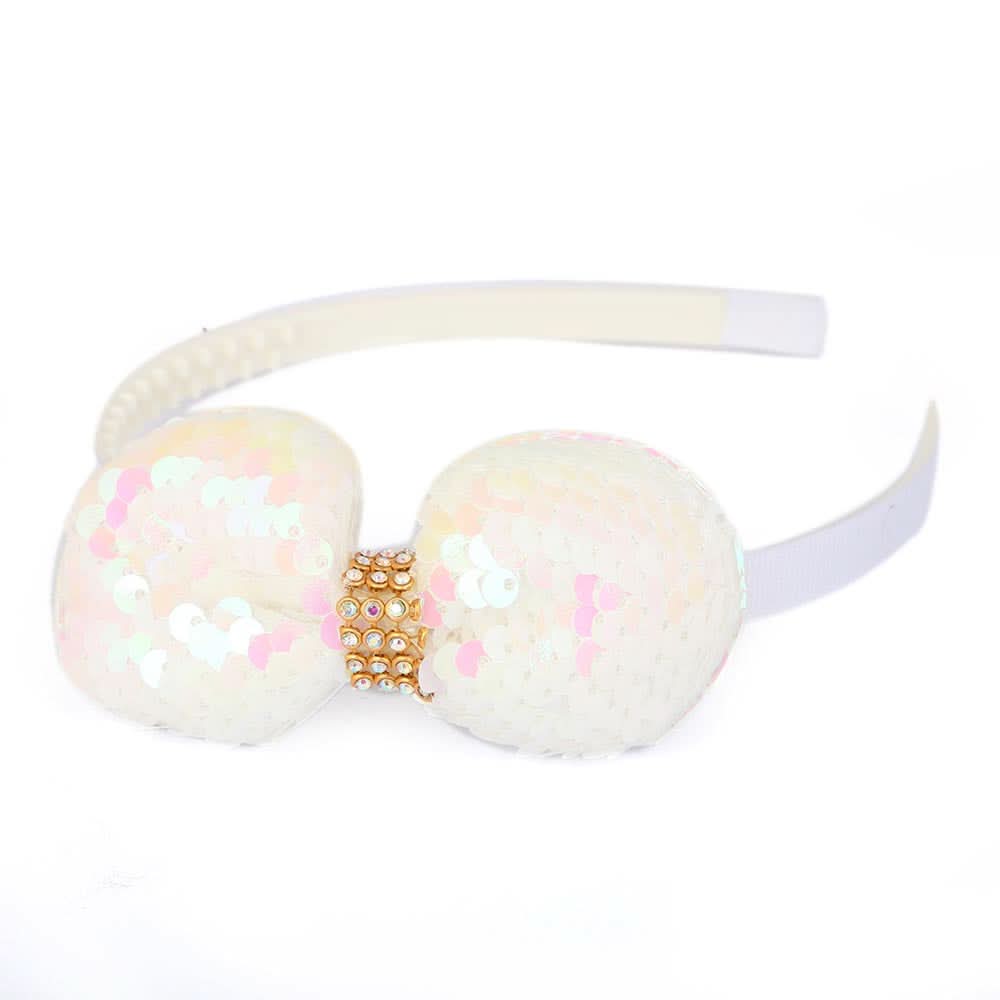 Girls Hair Band - White, Kids, Hair Accessories, Chase Value, Chase Value