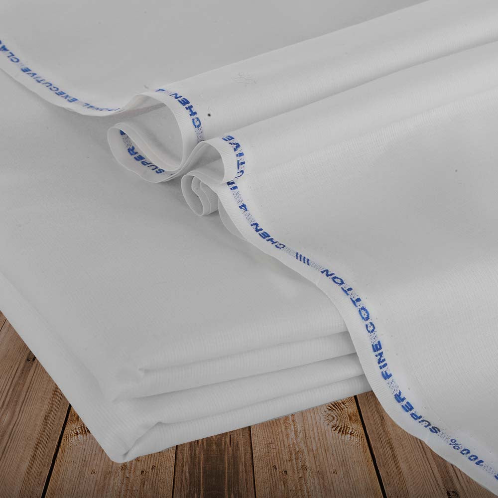 Men's Super Fine Cotton Unstitched Suit - White, Men, Unstitched Fabric, Chase Value, Chase Value