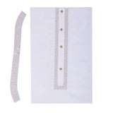 Men's Mashriq Embroidered Un-Stitched Suit - White, Men, Unstitched Fabric, Chase Value, Chase Value