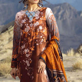 Zure Embroidered Cotton 3 Piece Un-Stitched Suit - 421B, Women, 3Pcs Shalwar Suit, Salitex Textiles, Chase Value