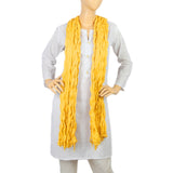 Women's Korkore Chiffon Dupatta - Yellow, Women, Dupatta, Chase Value, Chase Value