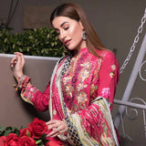 Zobia Noor Embroidered Digital Lawn 3 Piece Un-Stitched Suit - 008, Women, 3Pcs Shalwar Suit, Salam's Textiles, Chase Value