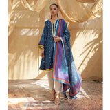 Sahil Printed Lawn 3 Piece Un-Stitched Suit Vol 04 - ZS 04, Women, 3Pcs Shalwar Suit, ZS Textiles, Chase Value