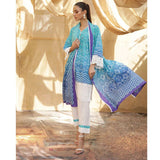 Sahil Printed Lawn 3 Piece Un-Stitched Suit Vol 04 - ZS 06, Women, 3Pcs Shalwar Suit, ZS Textiles, Chase Value