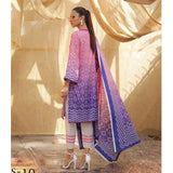 Sahil Printed Lawn 3 Piece Un-Stitched Suit Vol 04 - ZS 10, Women, 3Pcs Shalwar Suit, ZS Textiles, Chase Value
